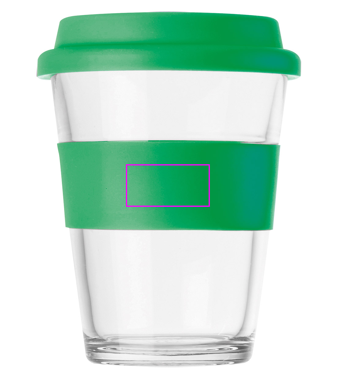 Kubek szklany z pokrywką 300 ml AMANDA