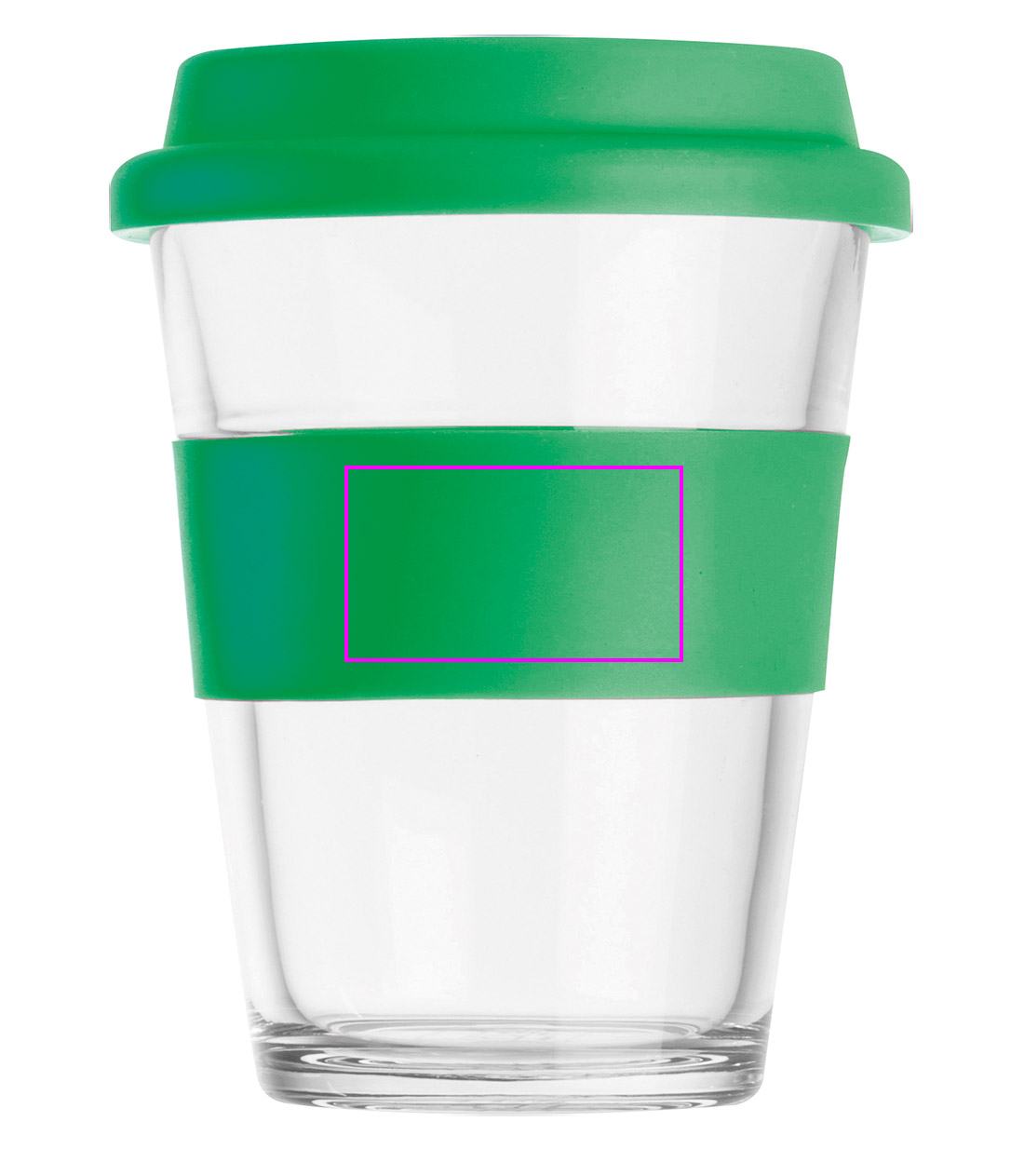 Kubek szklany z pokrywką 300 ml AMANDA