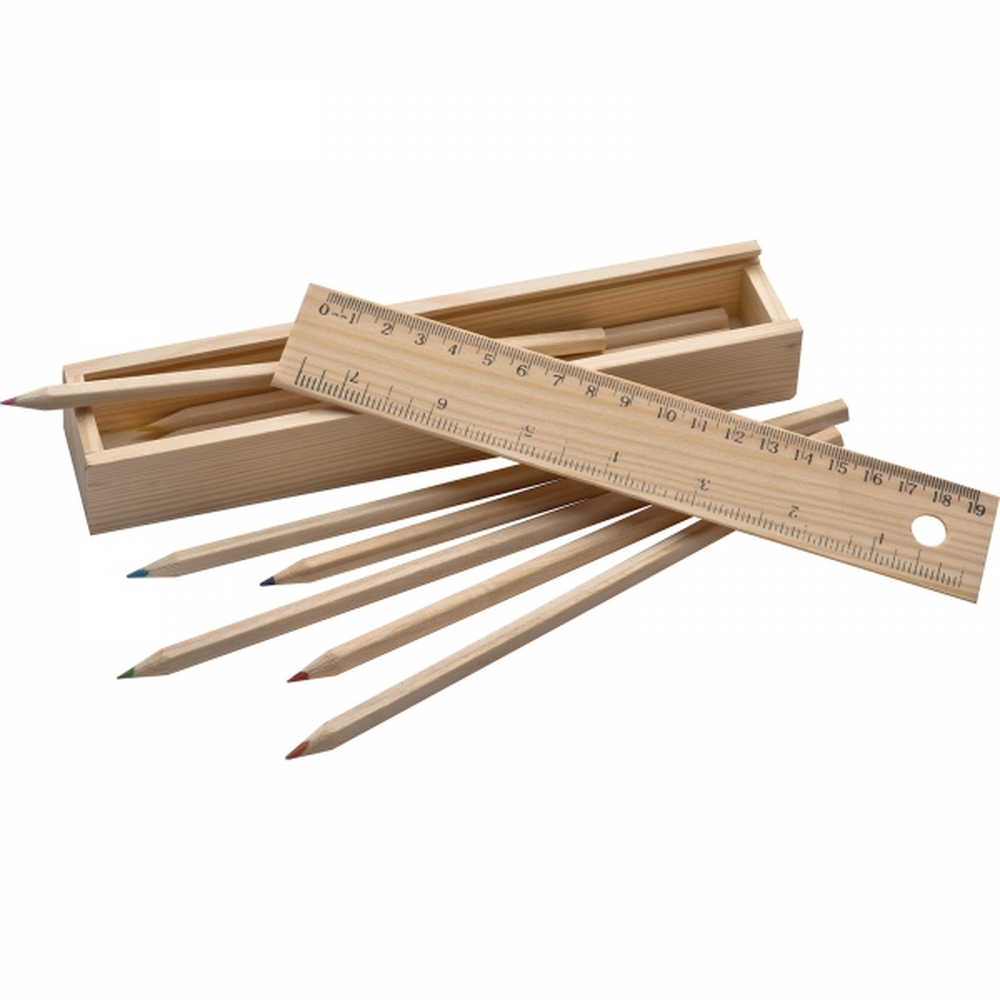 Kredki drewniane 8 kolorów ADELE