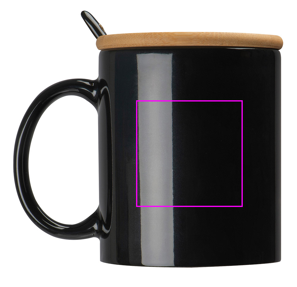 Kubek ceramiczny z łyżeczką 300 ml LOTHAR