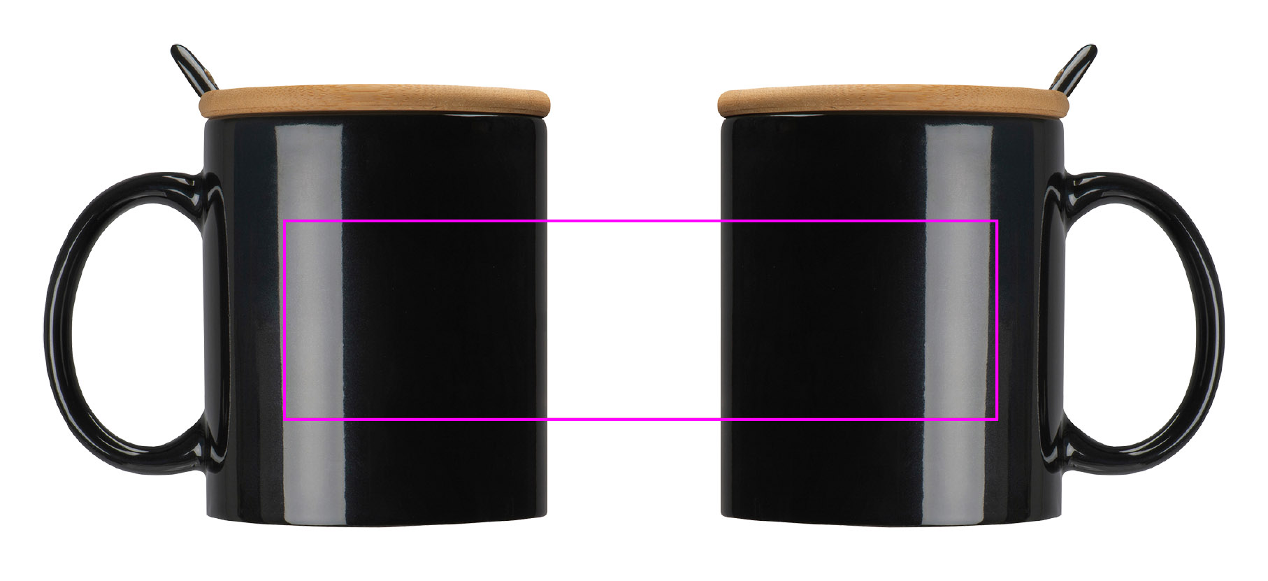 Kubek ceramiczny z łyżeczką 300 ml LOTHAR