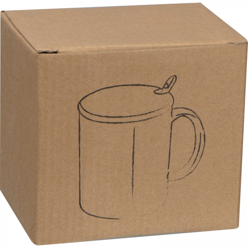 Kubek ceramiczny z łyżeczką 300 ml LOTHAR