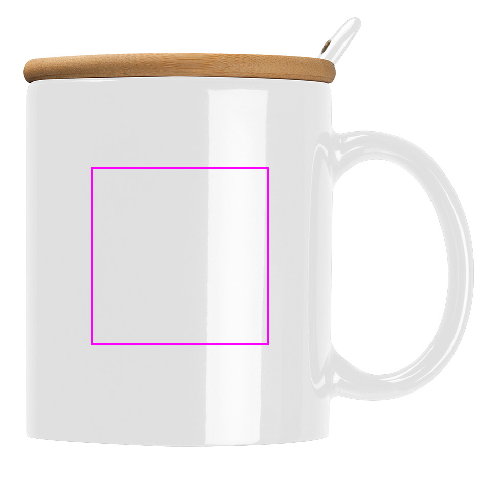 Kubek ceramiczny z łyżeczką 300 ml LOTHAR