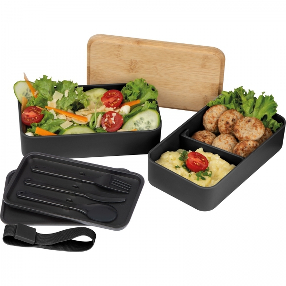 Lunch box ze sztućcami 600 ml SALVATORE