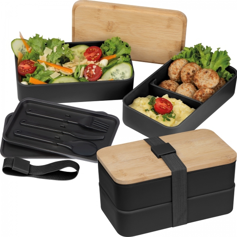Lunch box ze sztućcami 600 ml SALVATORE