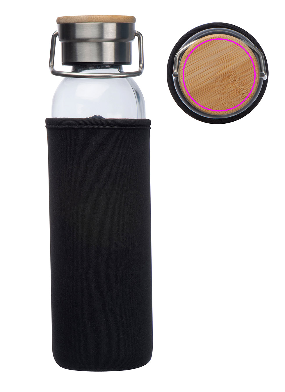 Butelka szklana z pokrowcem 600 ml RAMONA