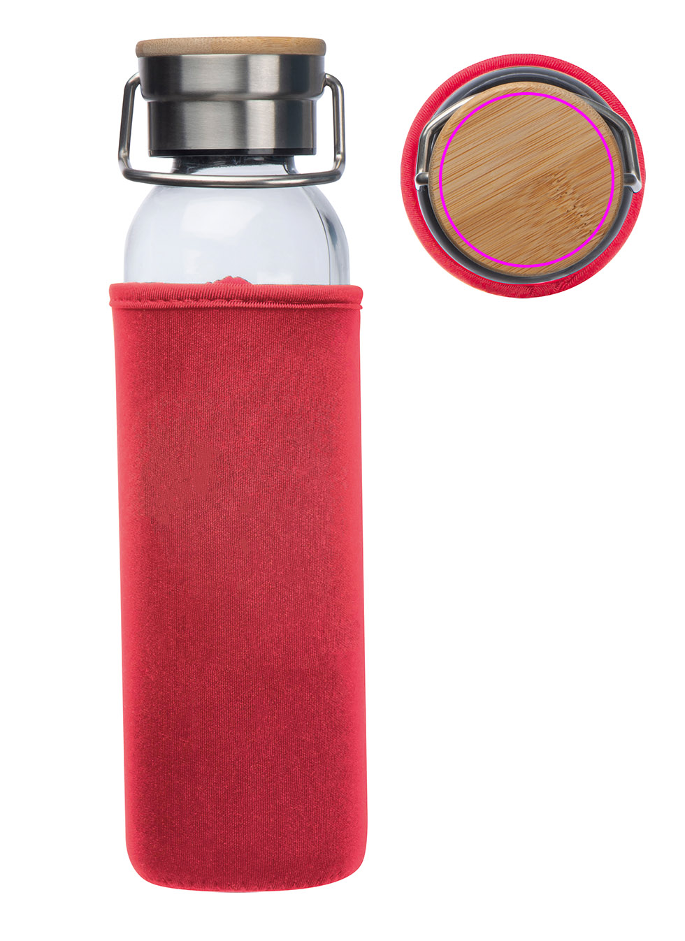 Butelka szklana z pokrowcem 600 ml RAMONA