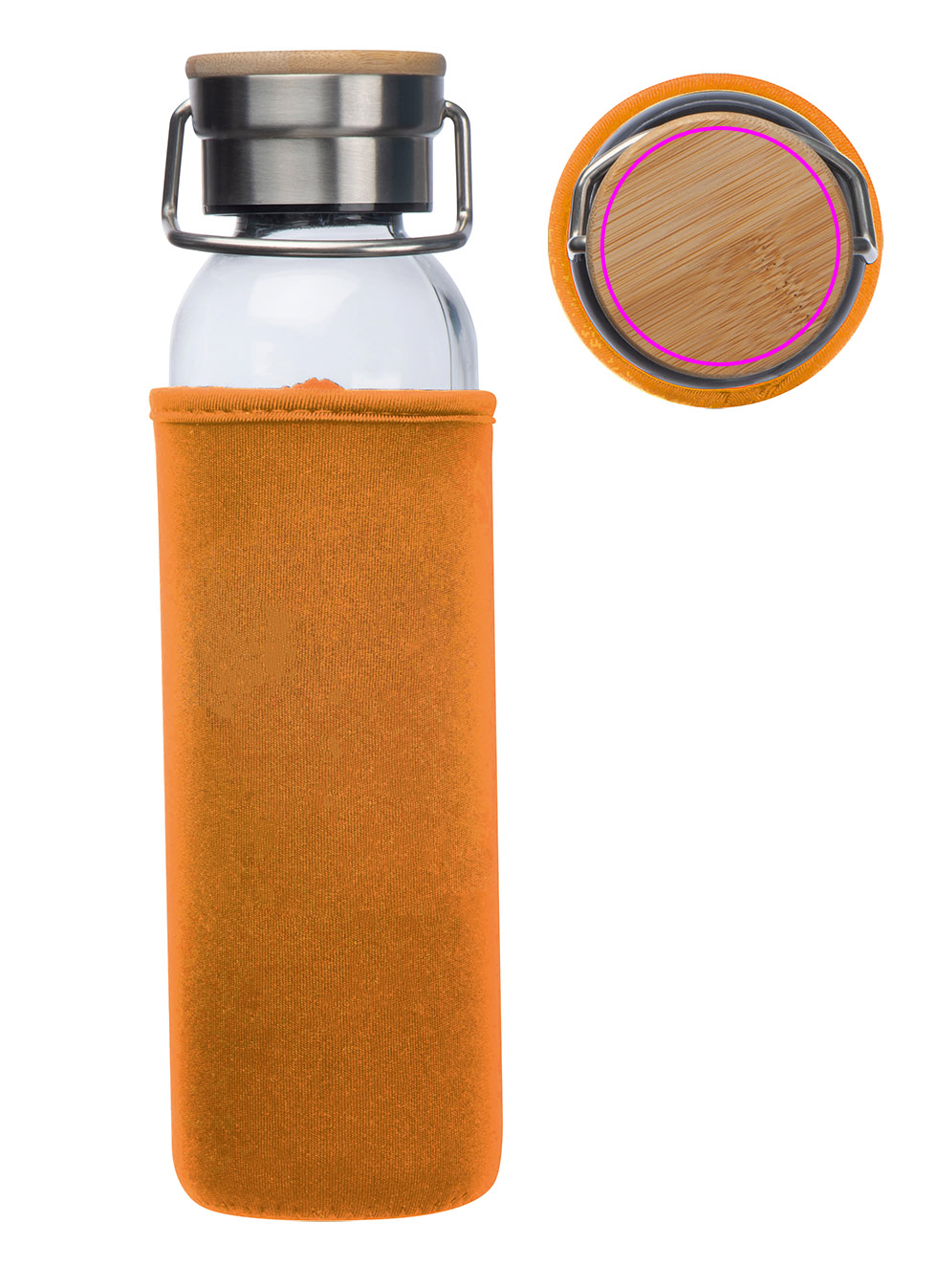 Butelka szklana z pokrowcem 600 ml RAMONA