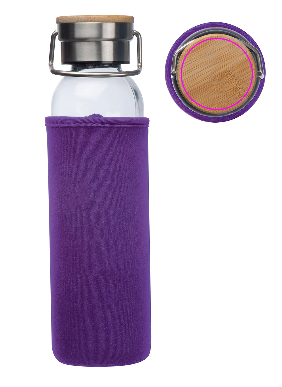 Butelka szklana z pokrowcem 600 ml RAMONA