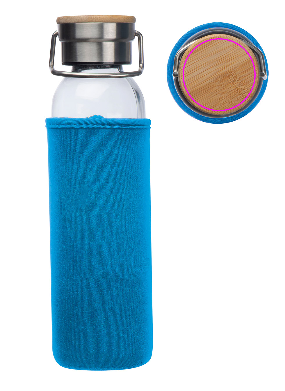 Butelka szklana z pokrowcem 600 ml RAMONA