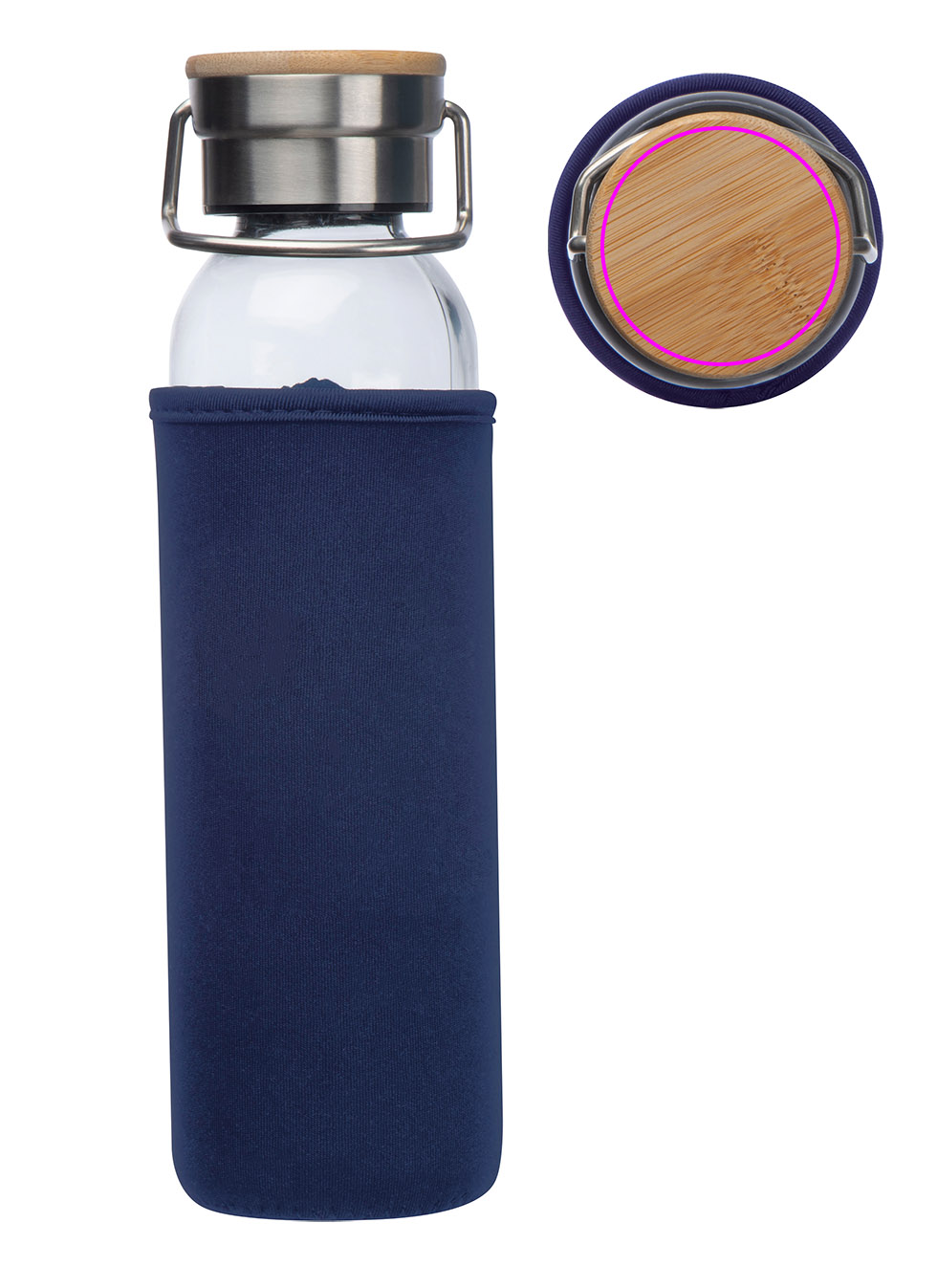 Butelka szklana z pokrowcem 600 ml RAMONA