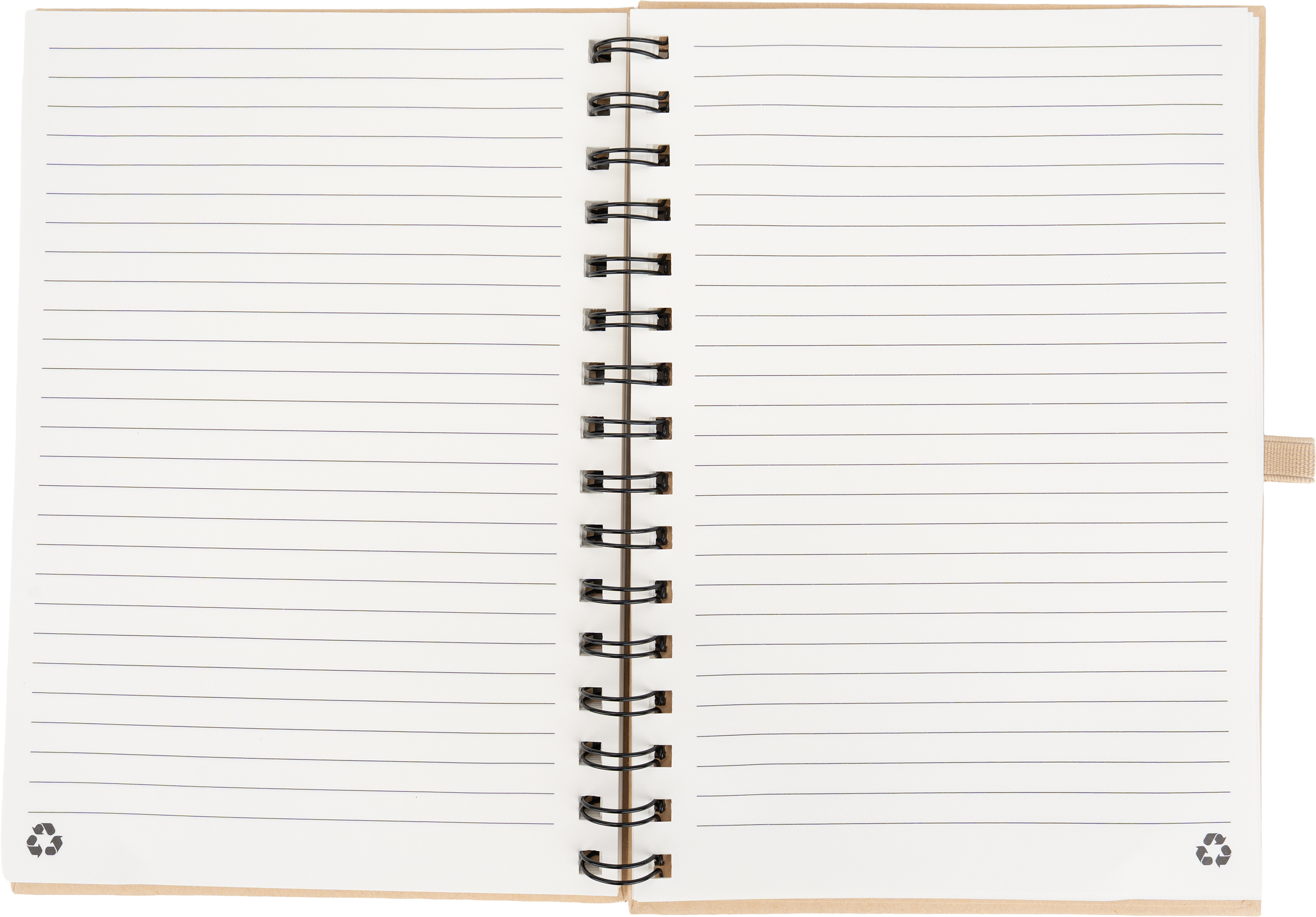 Notatnik A5 w linie z papieru z recyklingu ALINA