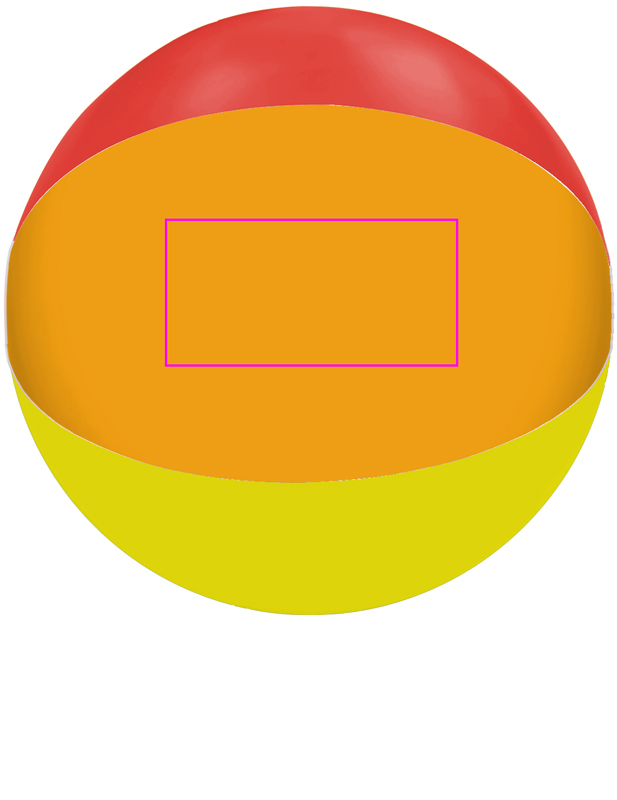 Piłka plażowa ø26 cm MAURO