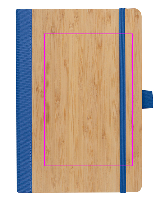 Notatnik A5 w linie z poliestru z recyklingu TEOFILO