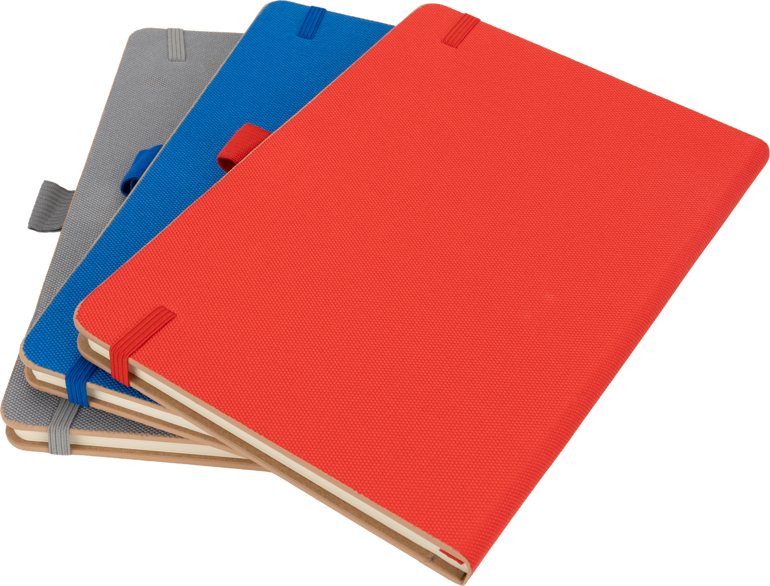 Notatnik A5 w linie z poliestru z recyklingu TEOFILO