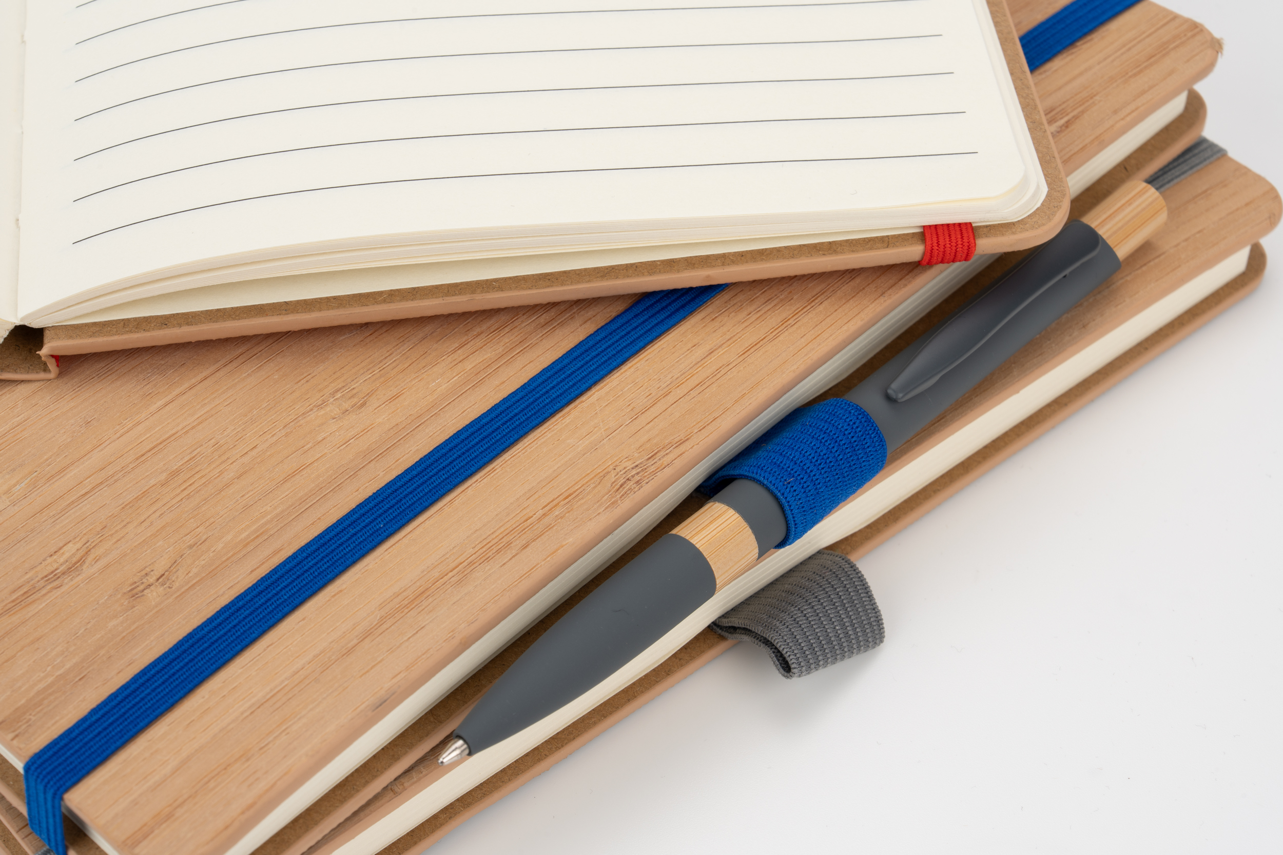 Notatnik A5 w linie z poliestru z recyklingu TEOFILO