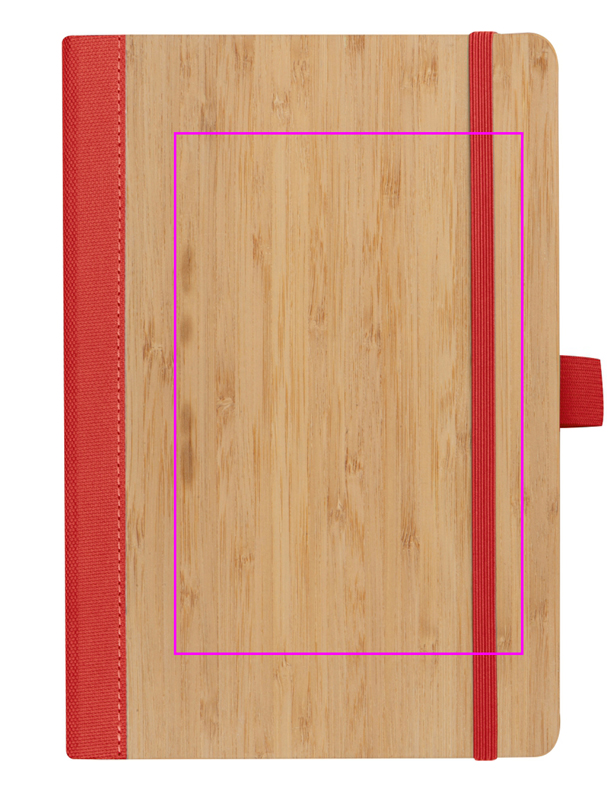 Notatnik A5 w linie z poliestru z recyklingu TEOFILO