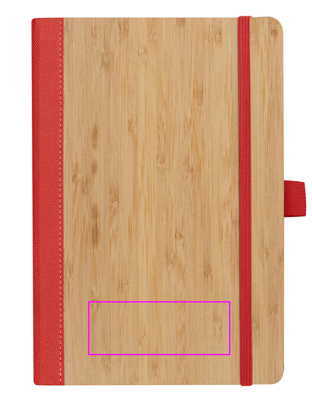 Notatnik A5 w linie z poliestru z recyklingu TEOFILO