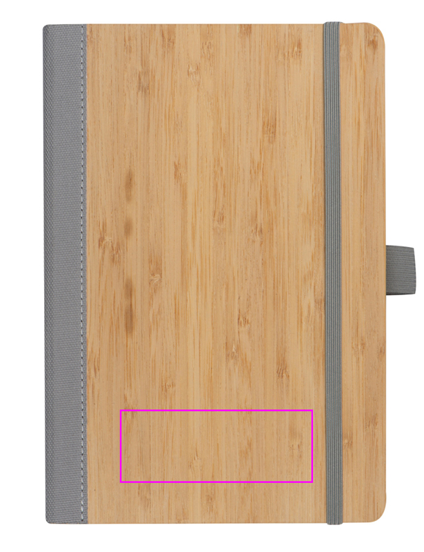 Notatnik A5 w linie z poliestru z recyklingu TEOFILO