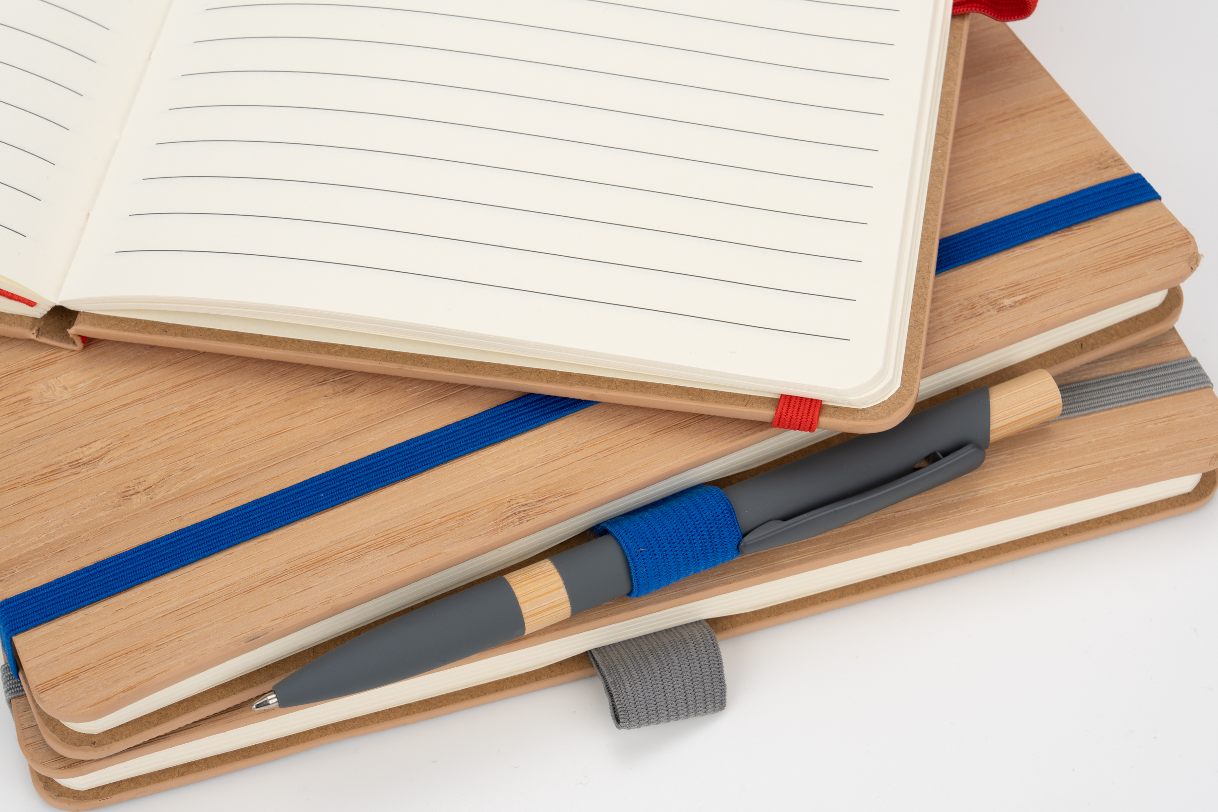 Notatnik A5 w linie z poliestru z recyklingu TEOFILO