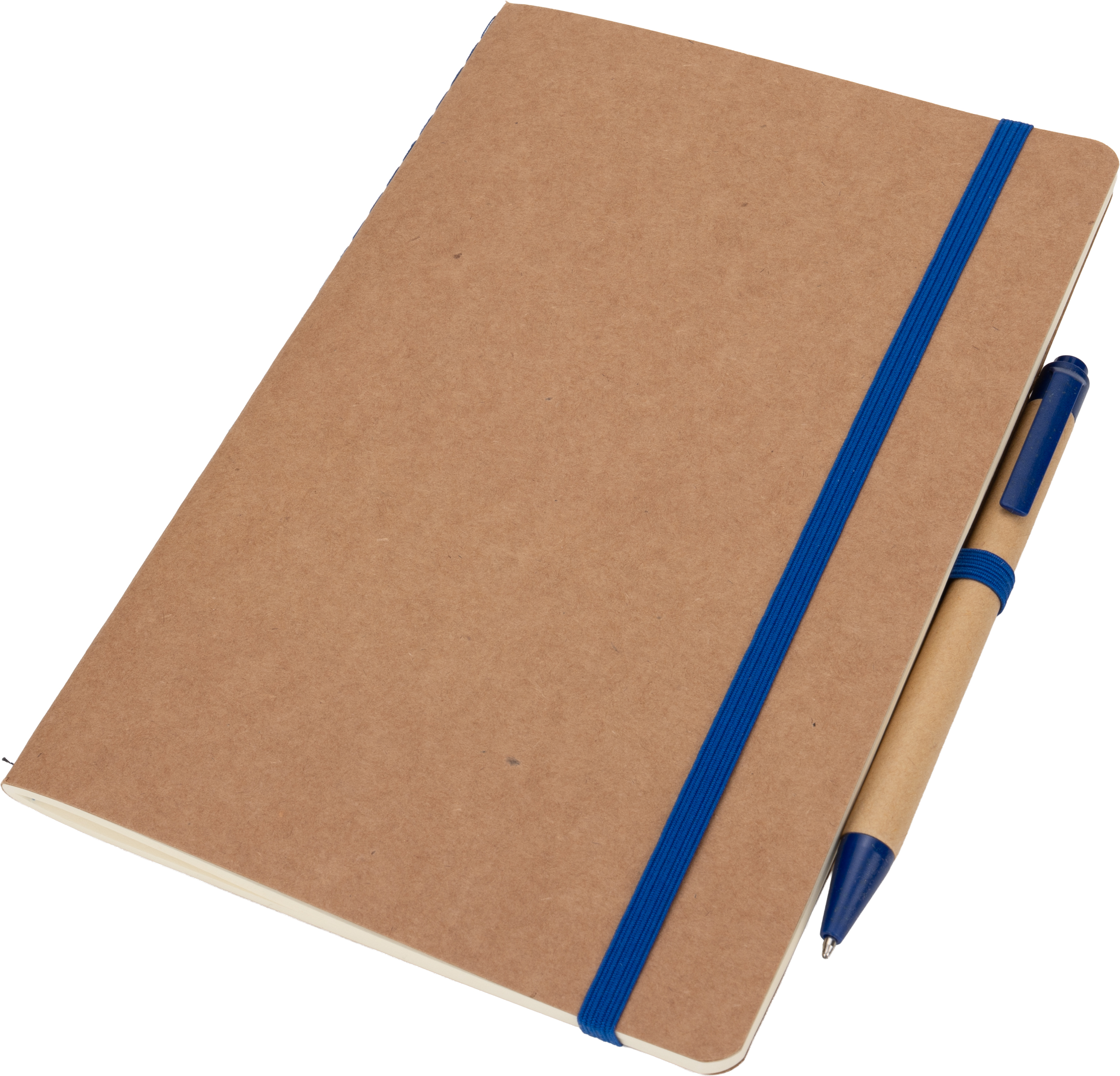 Notatnik A5 z czystymi stronami i długopisem z materiałów z recyklingu CHLOE