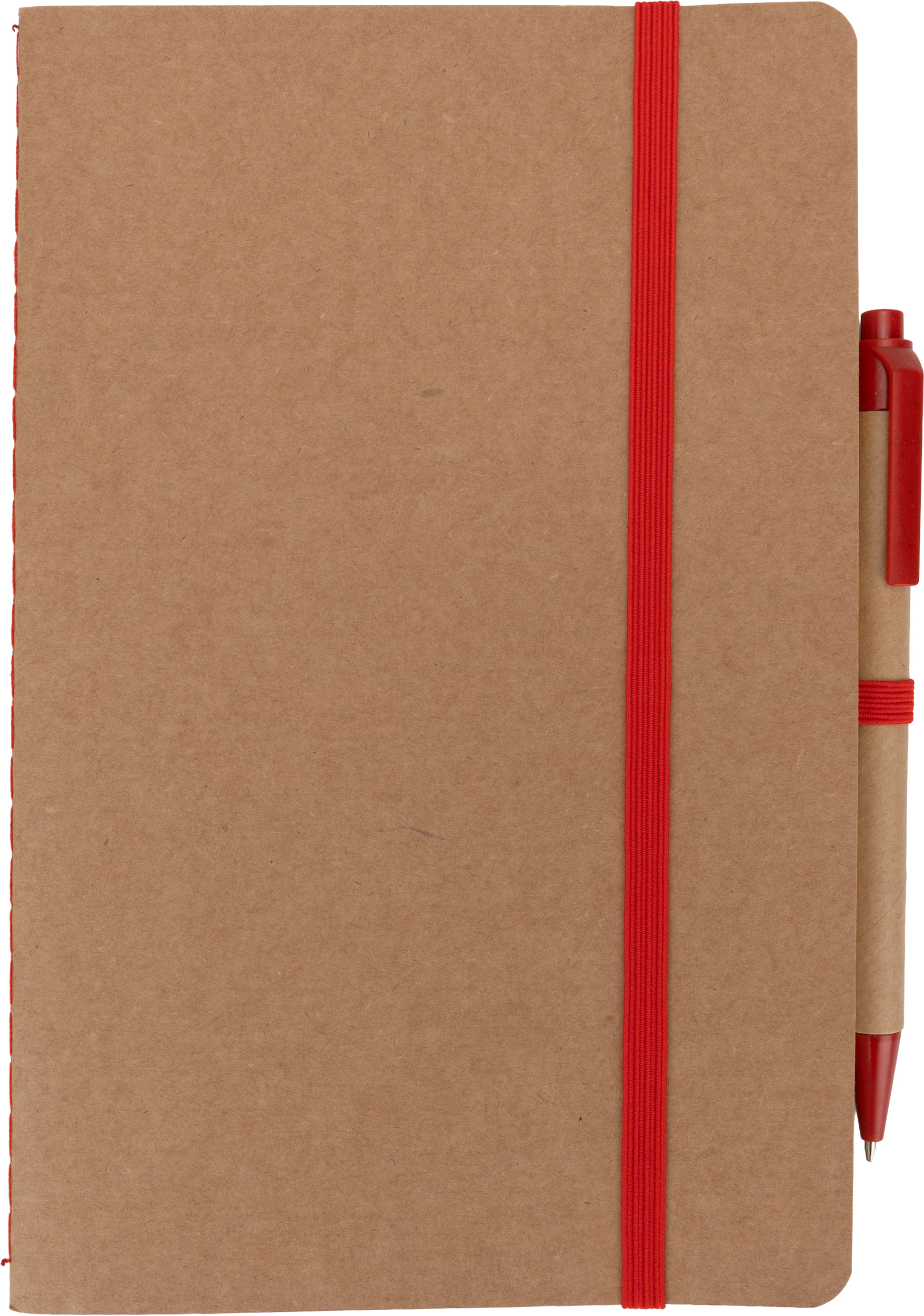 Notatnik A5 z czystymi stronami i długopisem z materiałów z recyklingu CHLOE