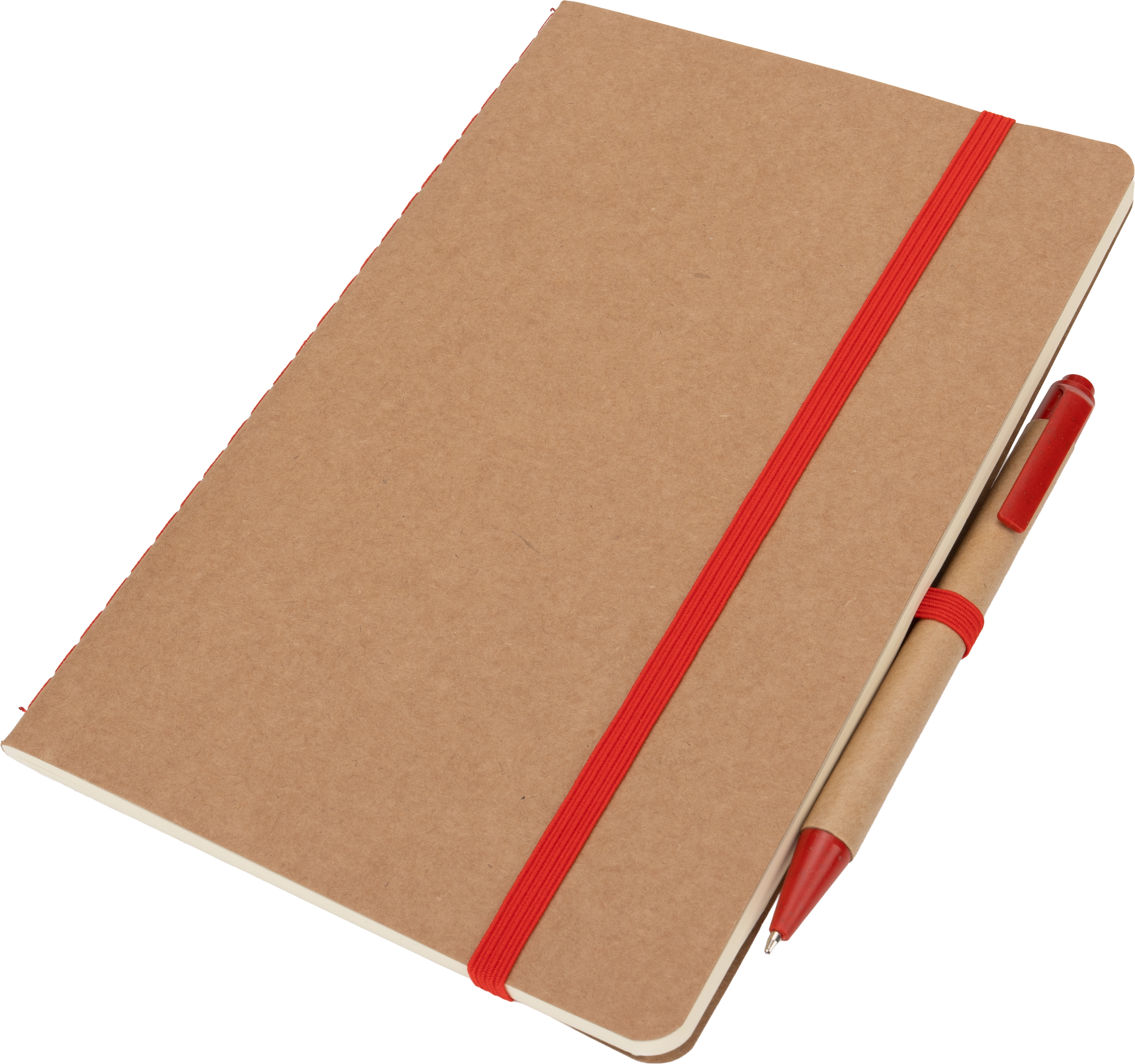 Notatnik A5 z czystymi stronami i długopisem z materiałów z recyklingu CHLOE