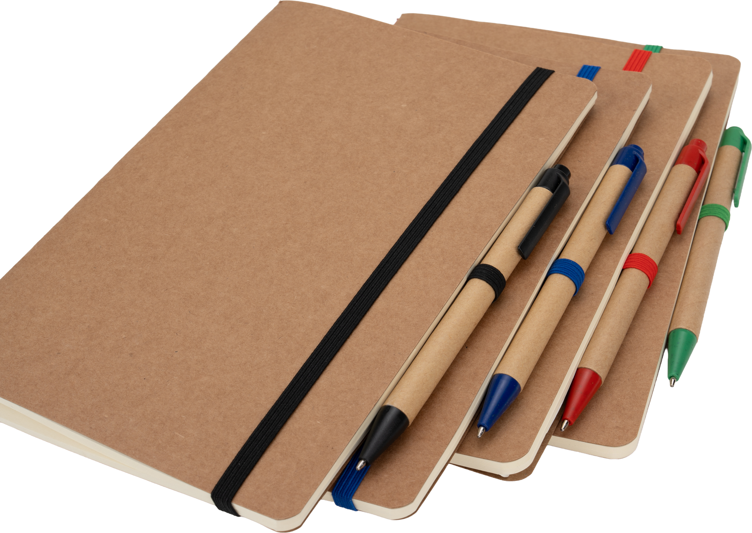 Notatnik A5 z czystymi stronami i długopisem z materiałów z recyklingu CHLOE