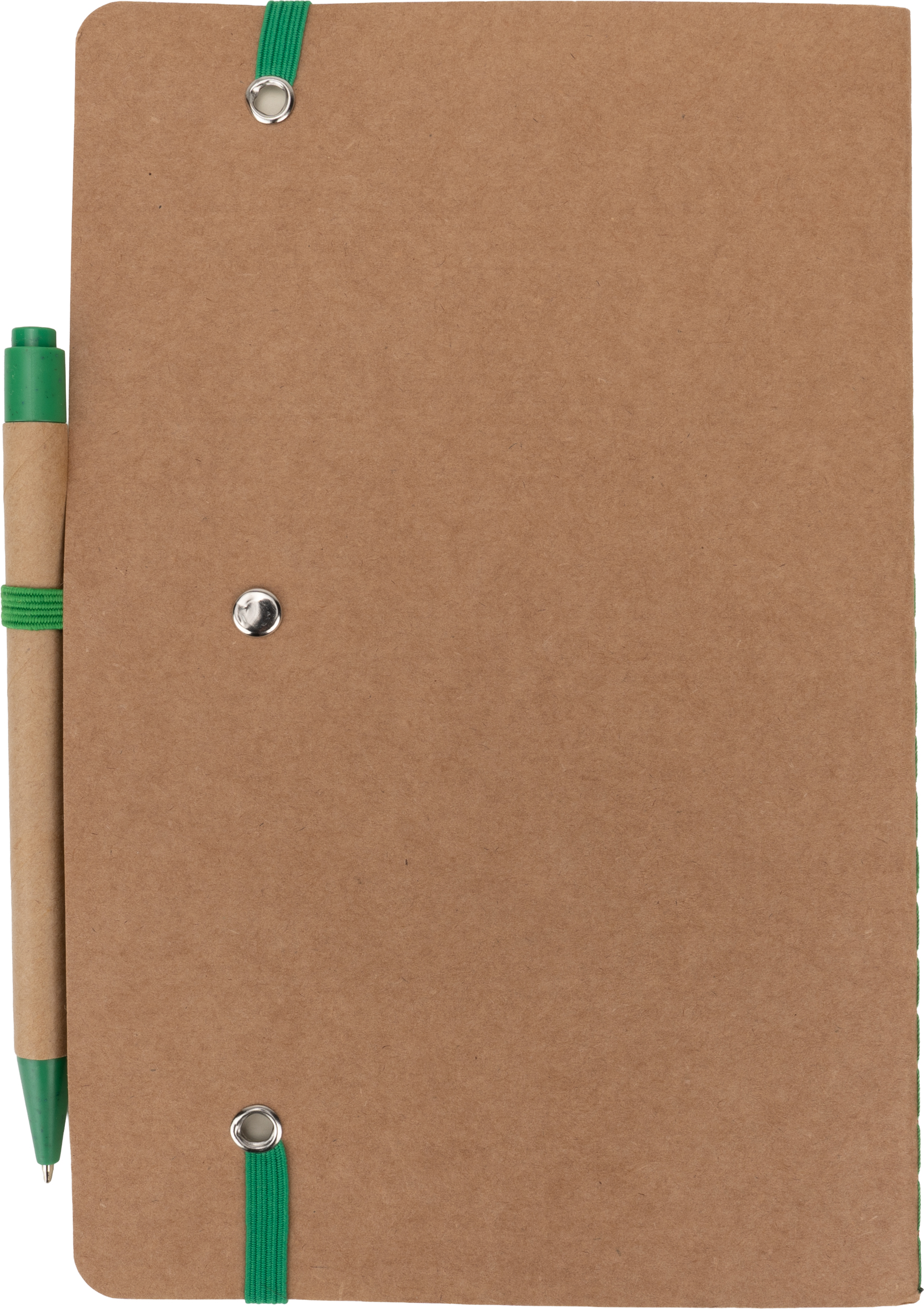 Notatnik A5 z czystymi stronami i długopisem z materiałów z recyklingu CHLOE