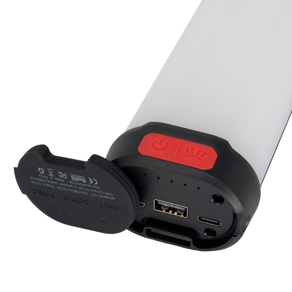 Latarka solarna z power bankiem 3000 mAh