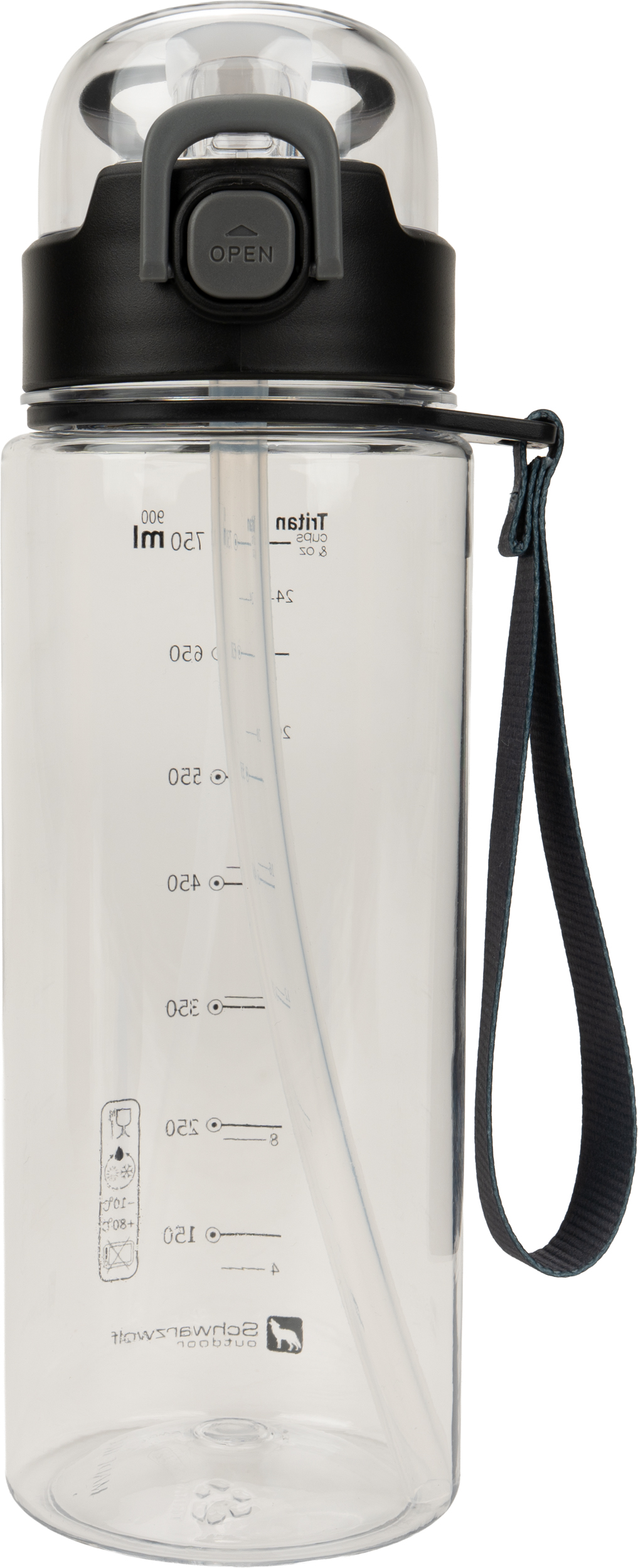 Butelka z tritanu 850 ml SEYHAN Schwarzwolf