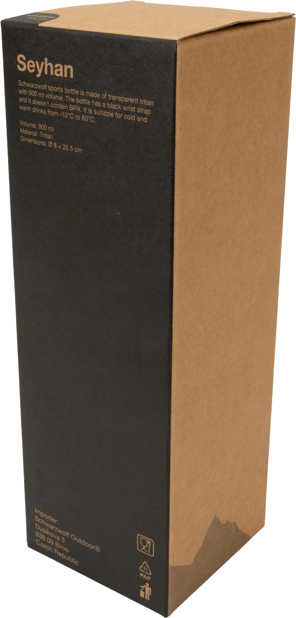 Butelka z tritanu 850 ml SEYHAN Schwarzwolf