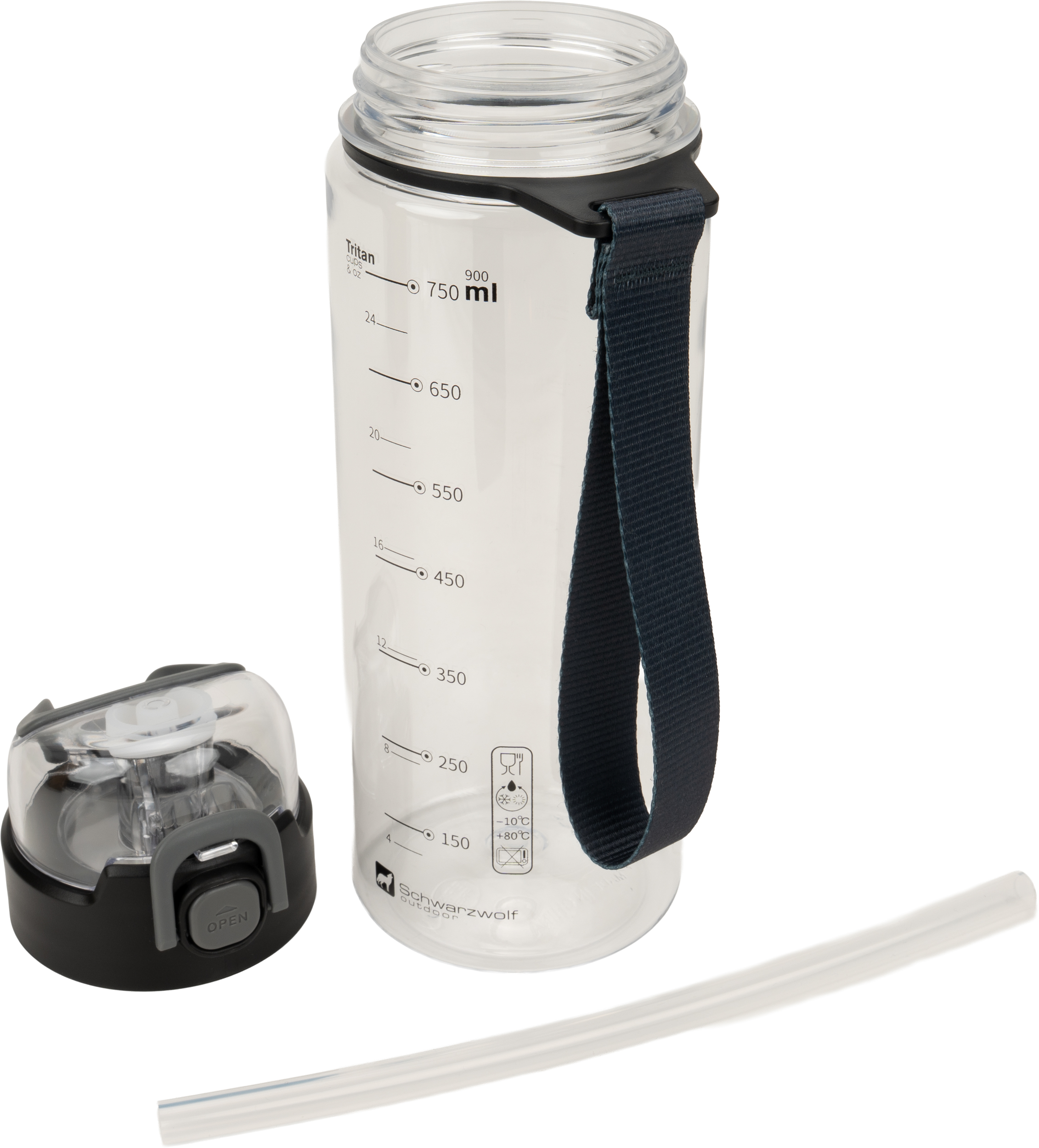 Butelka z tritanu 850 ml SEYHAN Schwarzwolf