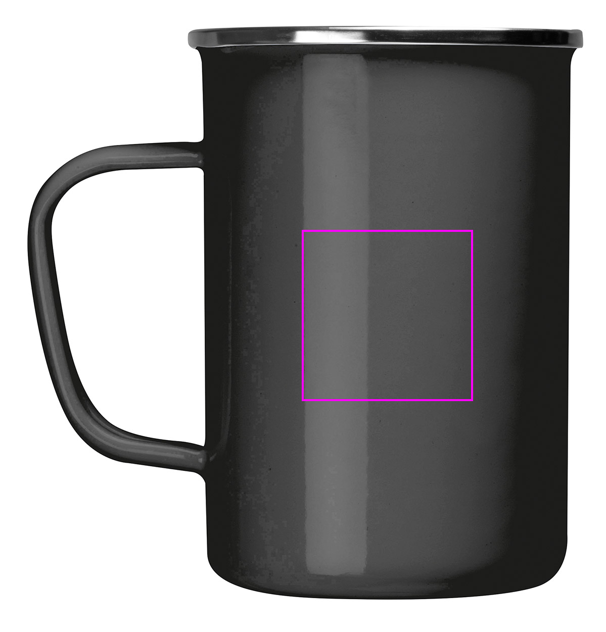 Kubek metalowy emaliowany 550 ml GENE