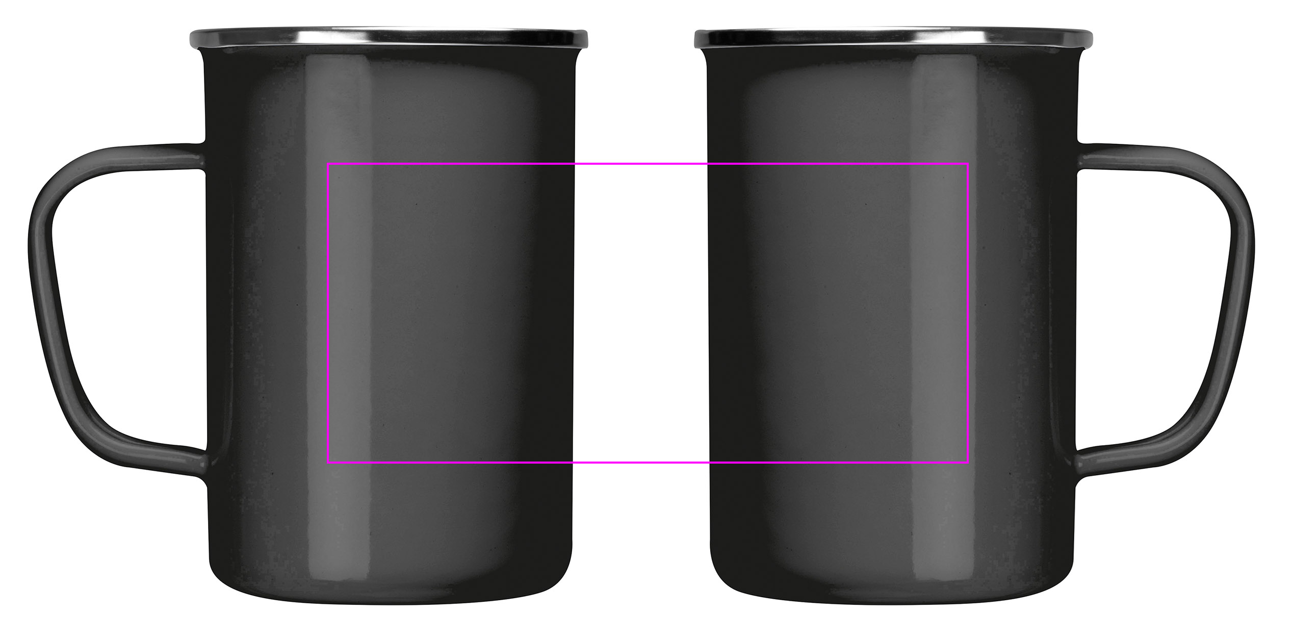 Kubek metalowy emaliowany 550 ml GENE