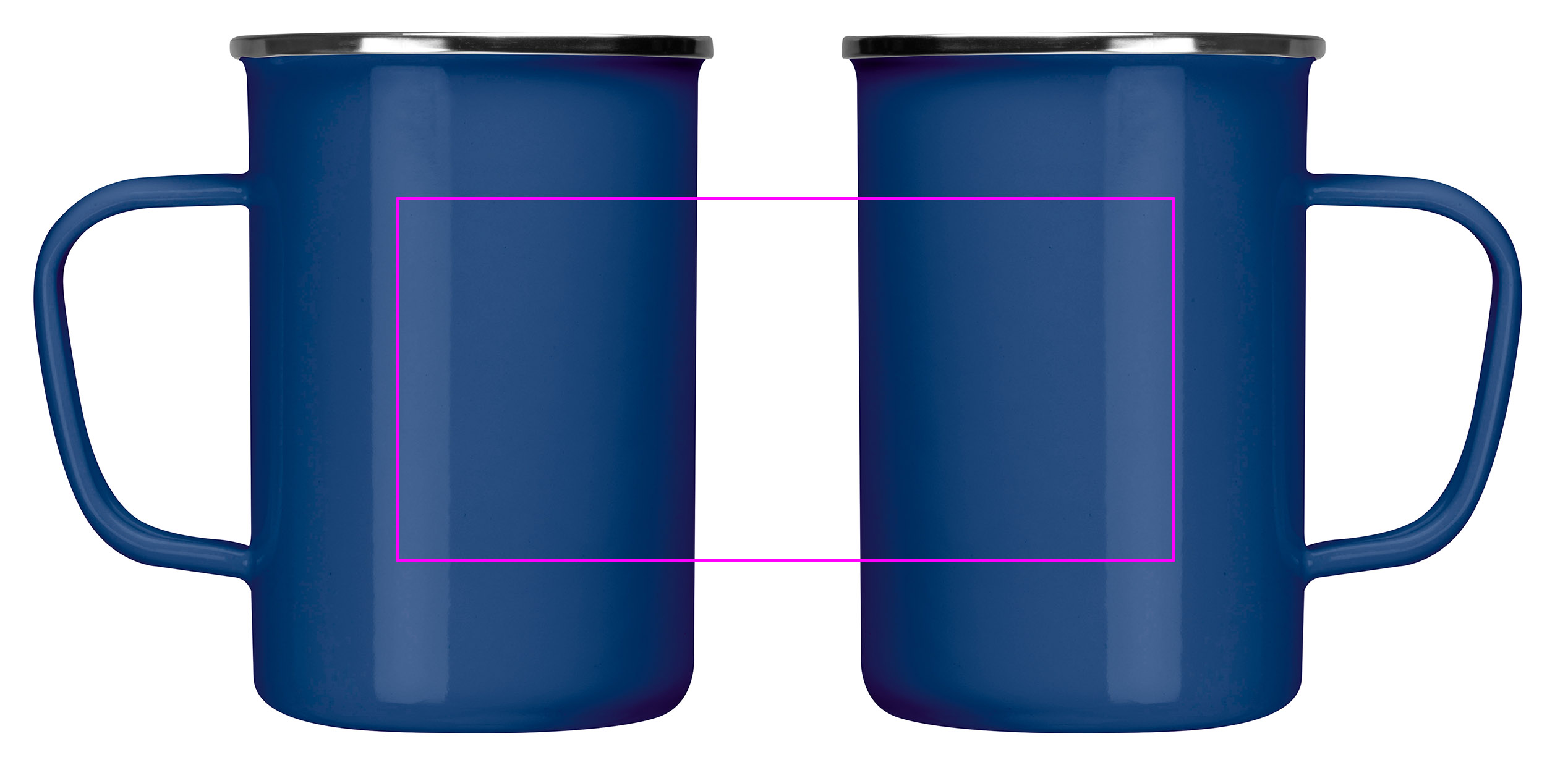Kubek metalowy emaliowany 550 ml GENE