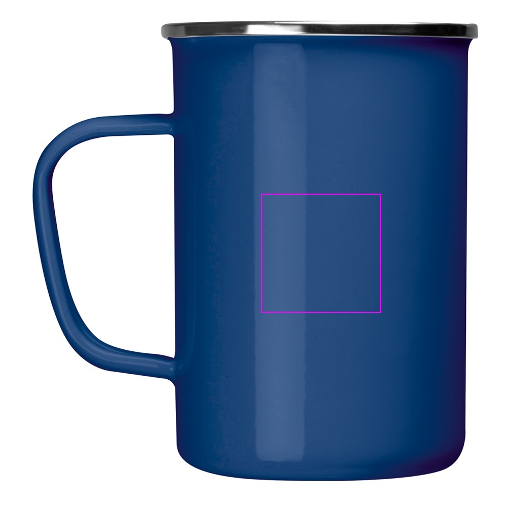 Kubek metalowy emaliowany 550 ml GENE