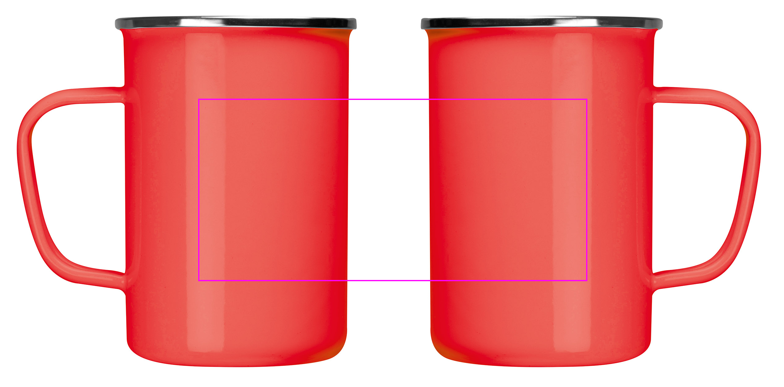 Kubek metalowy emaliowany 550 ml GENE