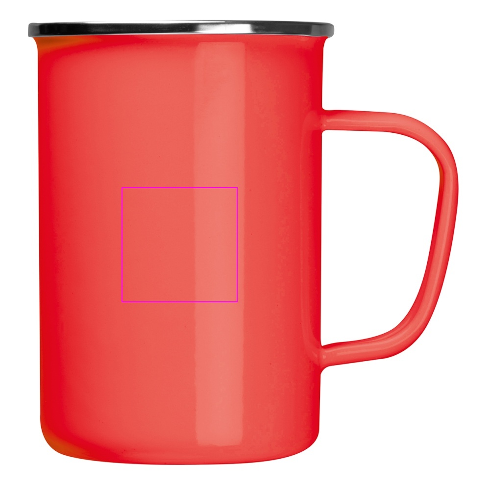 Kubek metalowy emaliowany 550 ml GENE