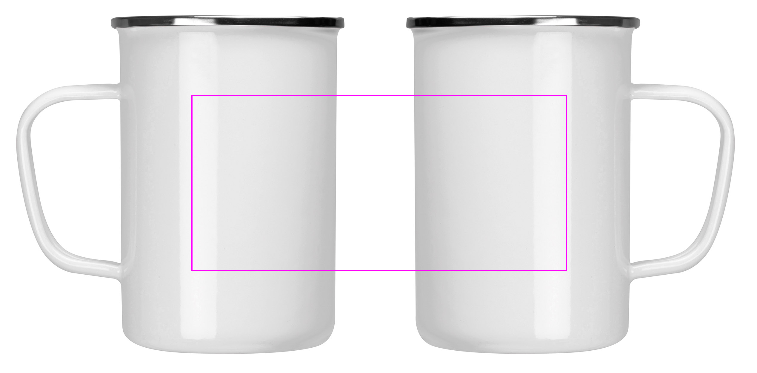 Kubek metalowy emaliowany 550 ml GENE