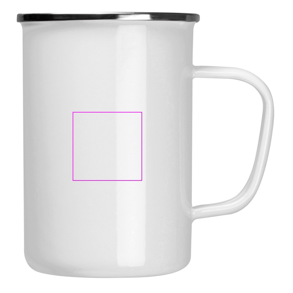 Kubek metalowy emaliowany 550 ml GENE