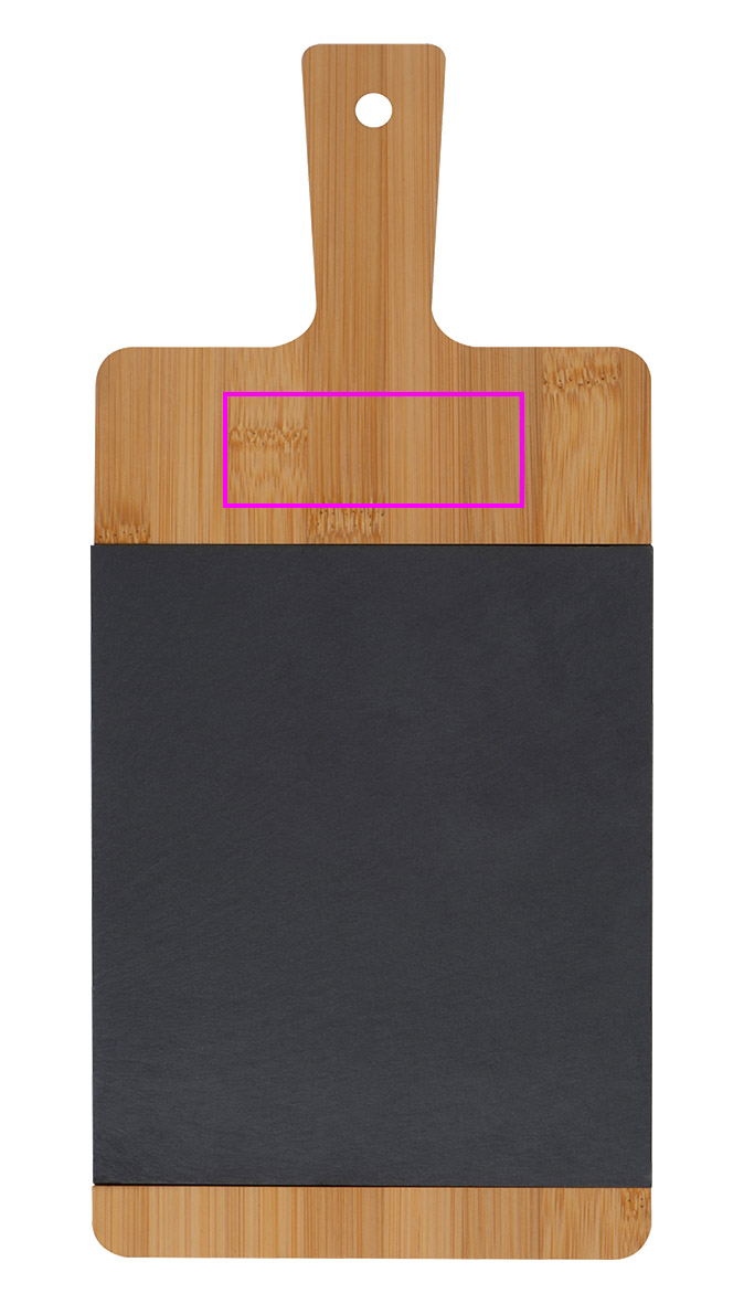 Deska kuchenna bambusowa z łupkiem GEMMA