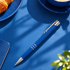 Długopis aluminiowy z recyklingu półżelowy soft touch CONSTANZE