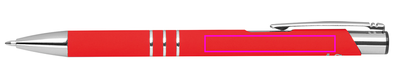 Długopis aluminiowy z recyklingu półżelowy soft touch CONSTANZE