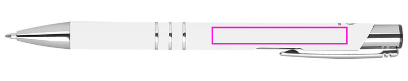 Długopis aluminiowy z recyklingu półżelowy soft touch CONSTANZE