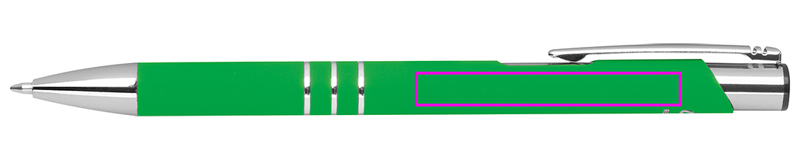 Długopis aluminiowy z recyklingu półżelowy soft touch CONSTANZE