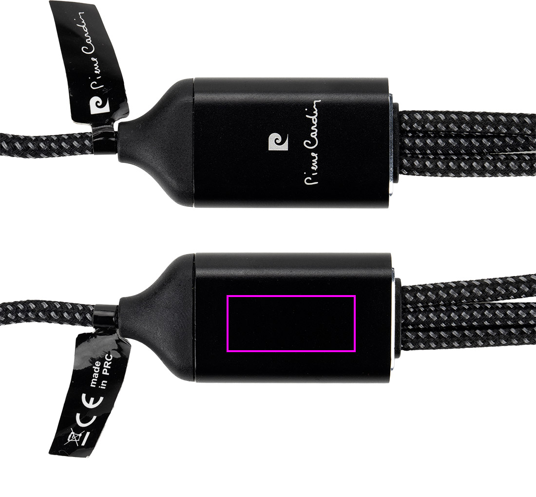 Kabel do ładowania 3w1 z podświetlanym logo Pierre Cardin