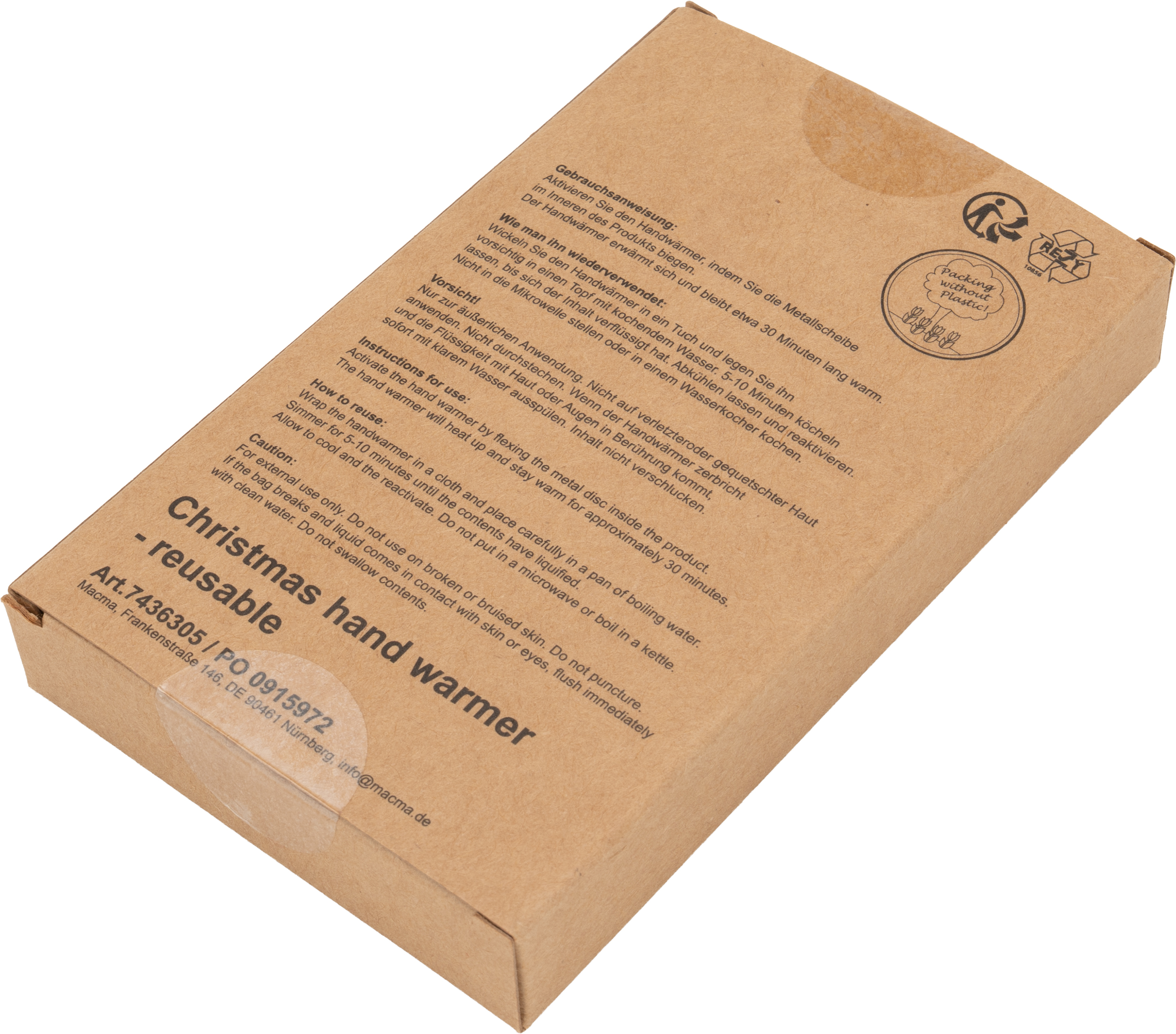 Ogrzewacz w świątecznym pokrowcu ROMEO