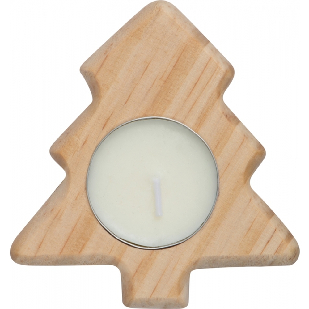 Drewniany świecznik w kształcie choinki BALTASAR