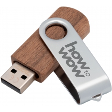 Pendrive twister z metalu i drewna